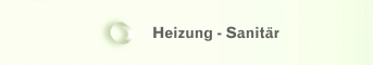 Heizung - Sanitär